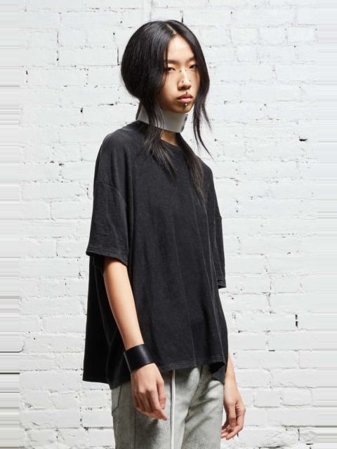 R13 BOXY T - ACID BLACK