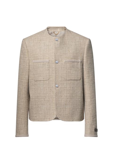 Louis Vuitton Chic Summery Collarless Jacket