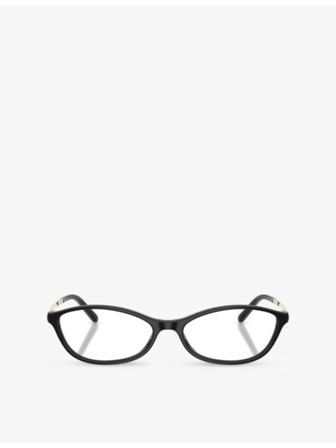 Miu Miu MU 05ZV Oval-Frame Acetate Optical Glasses