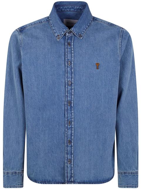 AMI Paris Contrasted "Ami De Coeur" Shirt