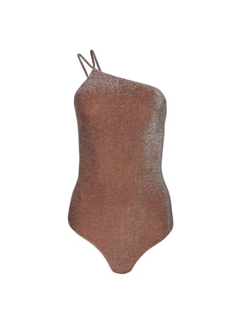 Fire Ritual one-shoulder swimsuit