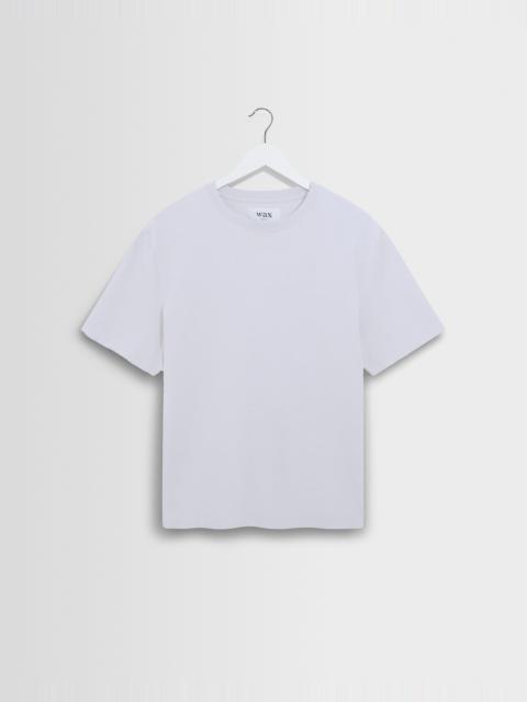 Wax London Dean - White Textured Organic Cotton T-Shirt