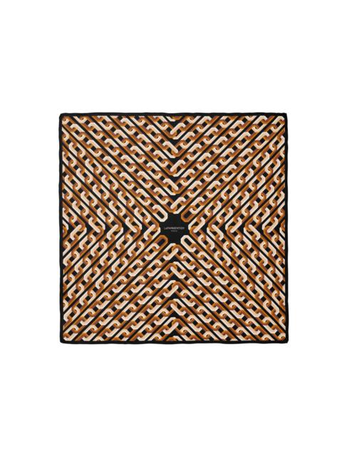 LePARMENTIER Chain Motif Silk Square Scarf