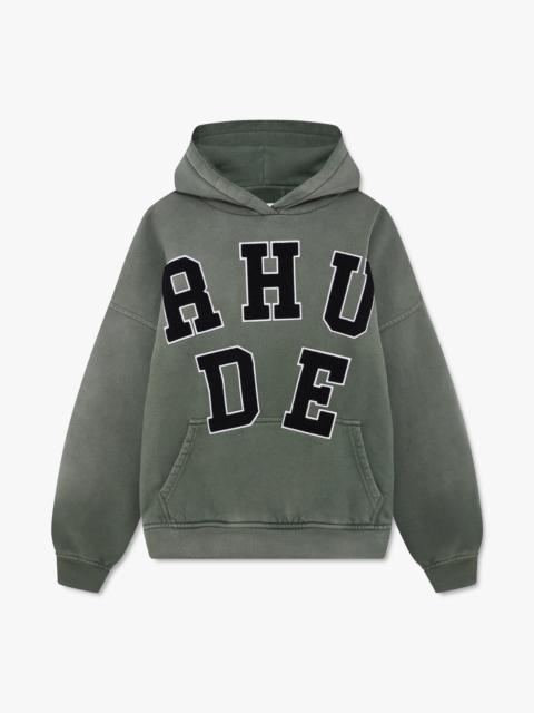 Rhude RHUDE CHENILLE PATCH LOGO HOODIE