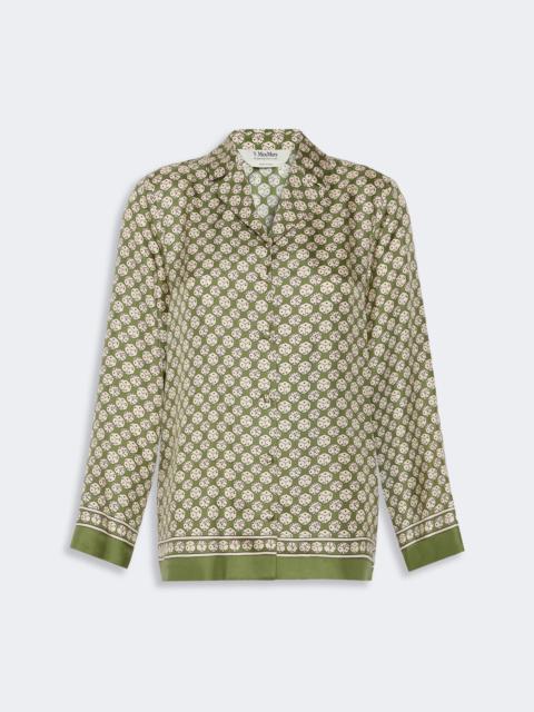 'S Max Mara MAMBO Printed silk shirt - KAKI