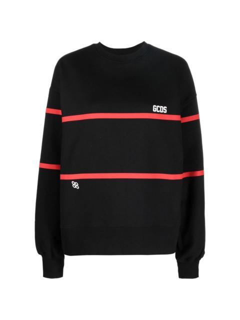 GCDS stripe-detailed sweatshirt