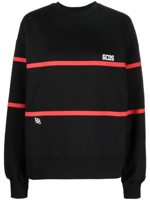 stripe-detailed sweatshirt