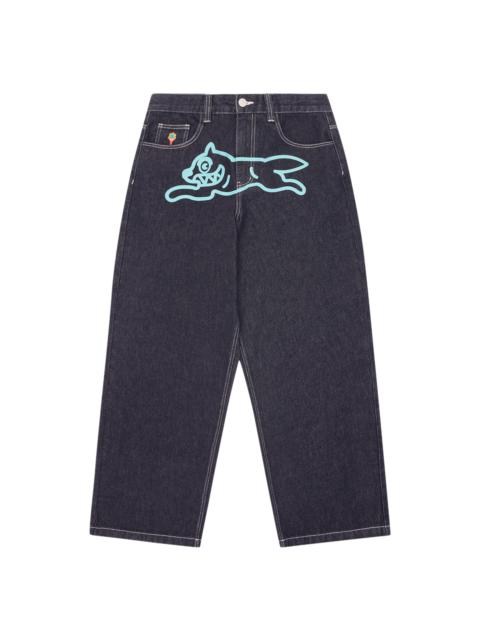 ICECREAM TRIPLE SCOOP RUNNING DOG DENIM PANTS
