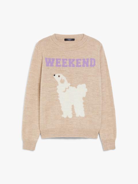 Max Mara OMBROSA Inlaid alpaca and wool sweater