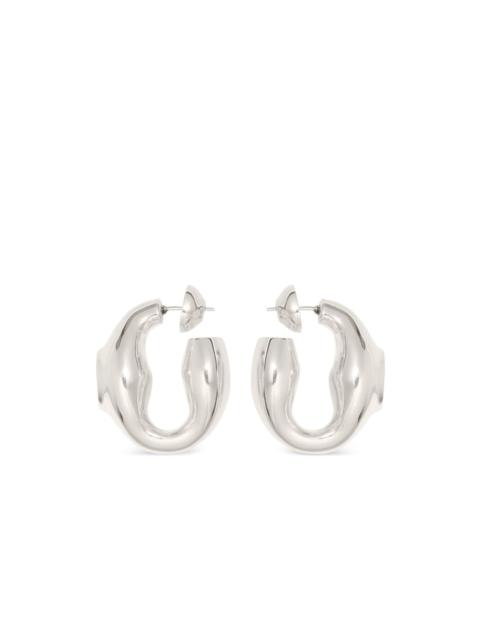 PATOU signet hoop earrings