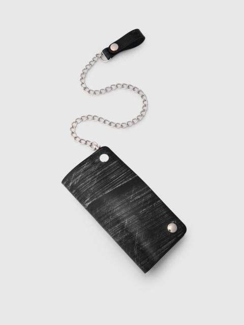 Studio D'Artisan Bridle Leather Long Wallet in Black