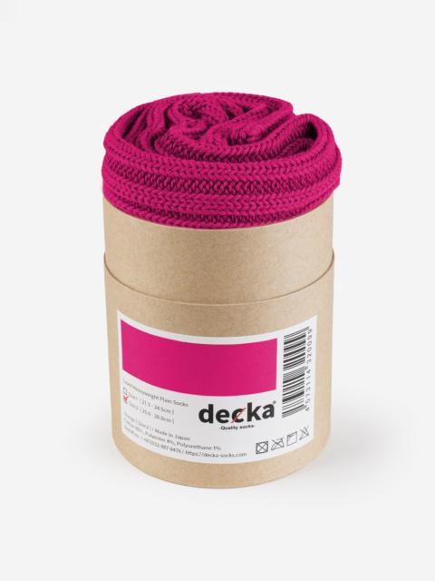 Iron Heart DEC-CAS-PNK Decka Cased Heavyweight Plain Socks - Pink