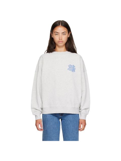 ANINE BING Gray Miles Waves Sweatshirt