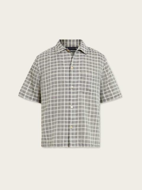 ALLSAINTS SANDY SHORT SLEEVE CHECK SHIRT