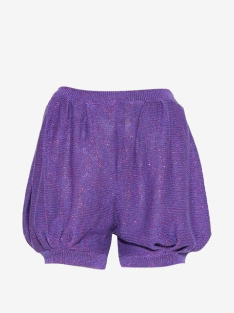 SOPHIA WEBSTER Princess glitter-knit shorts