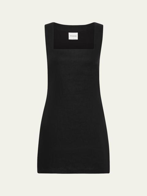 POSSE Alice Linen Mini Dress