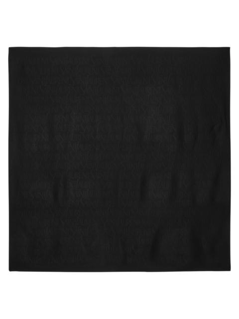 SAINT LAURENT Logo-jacquard silk scarf