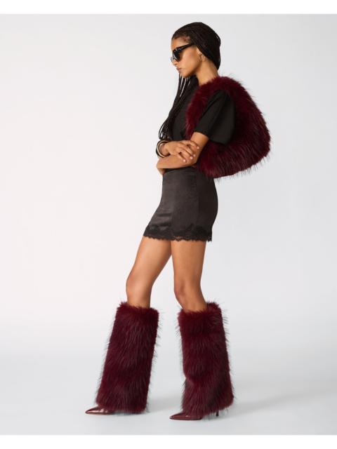 STEVE MADDEN ICON BOOT & SAGA FAUX FUR BAG BUNDLE