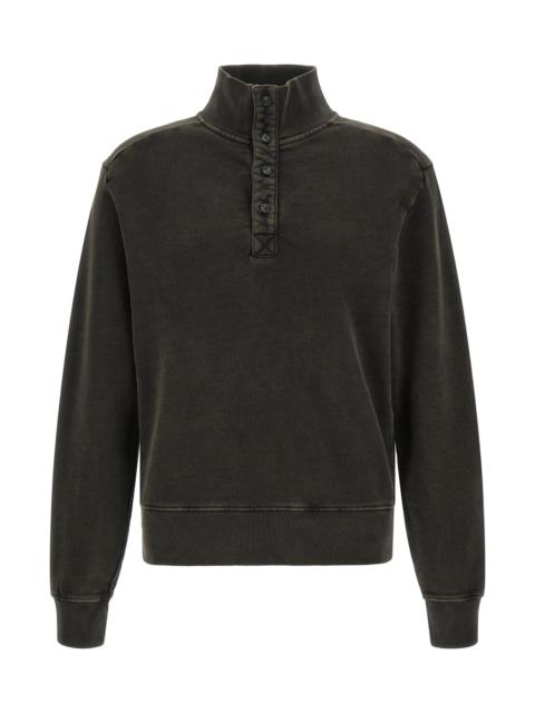 entire studios Buttoned Turtleneck Sweatshirt