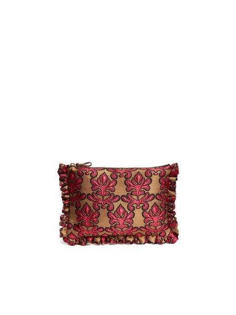 La DoubleJ jacquard clutch bag
