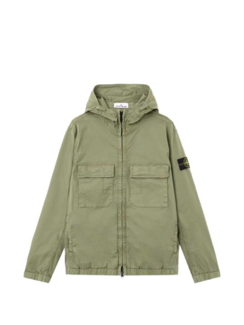 Stone Island hooded flap-pocket jacket