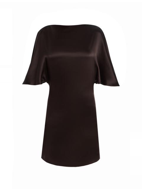S.S.DALEY Matilda Silk Mini Dress brown