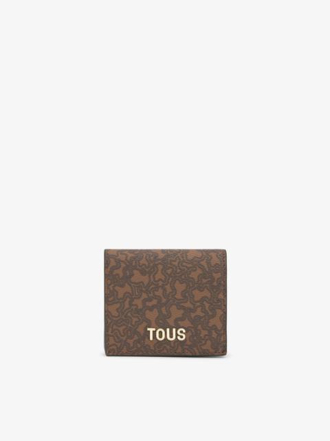 TOUS Small brown Card wallet TOUS Kaos Mini Lines