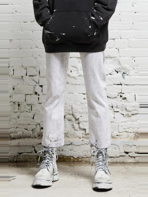 R13 BOY STRAIGHT - CRACKLED GREY