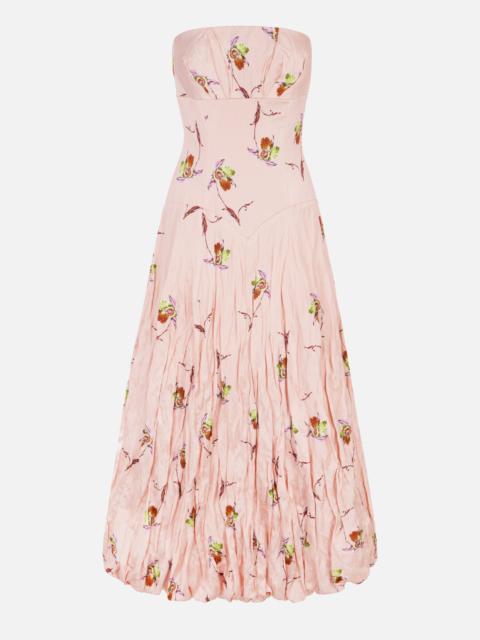 EMILIA WICKSTEAD Kaia Dress In Pink Satin