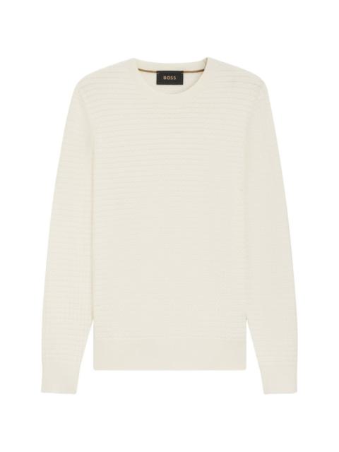 BOSS textured knitwear