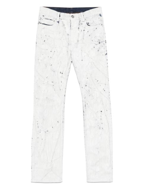 MM6 Maison Margiela Cracked-effect Jeans