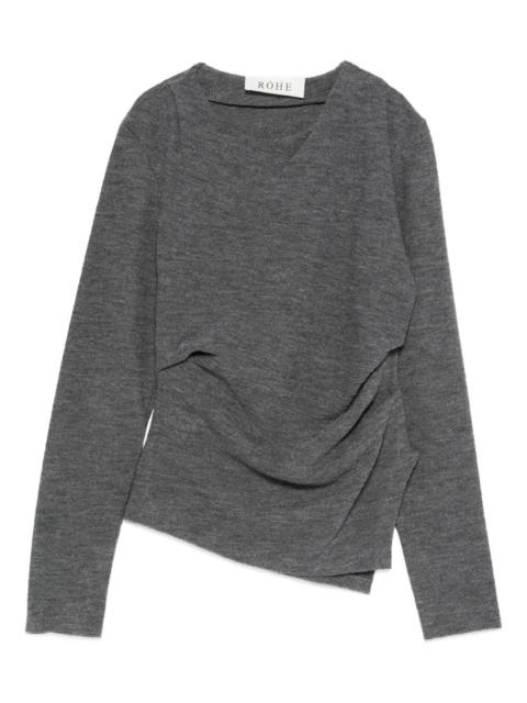 RÓHE draped-detail blouse