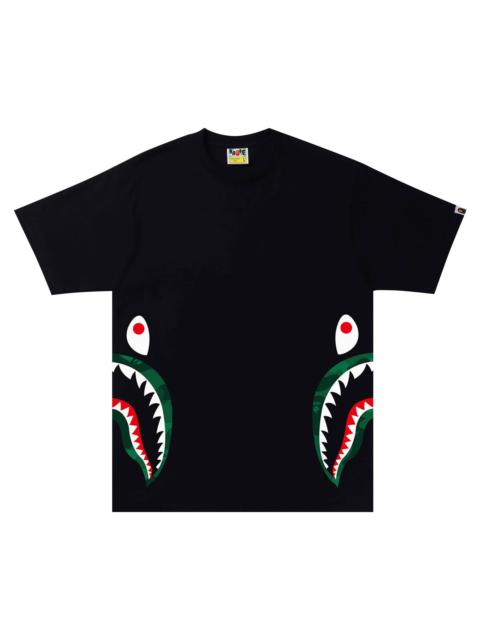 BAPE Color Camo Side Shark Tee 'Black/Green'