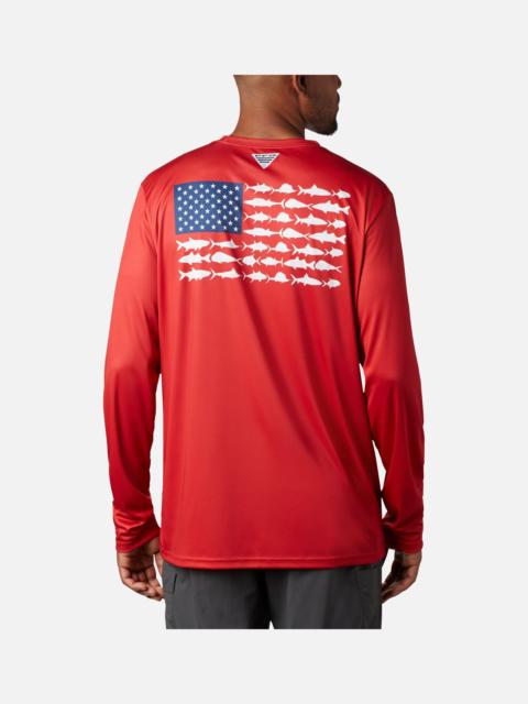 Columbia Men's Terminal Tackle PFG Fish Flag Long Sleeve Shirt