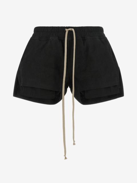 Rick Owens Fog Boxers asymmetric shorts