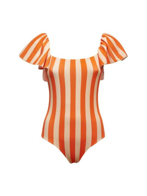 La DoubleJ Scarlett striped swimsuit