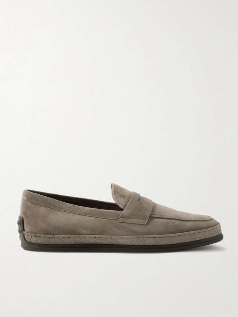 Tod's Suede Penny Loafers