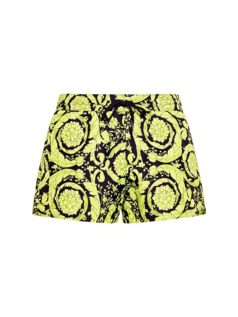 Barocco printed nylon swim shorts
