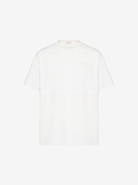 Men's Hybrid T-shirt in White
