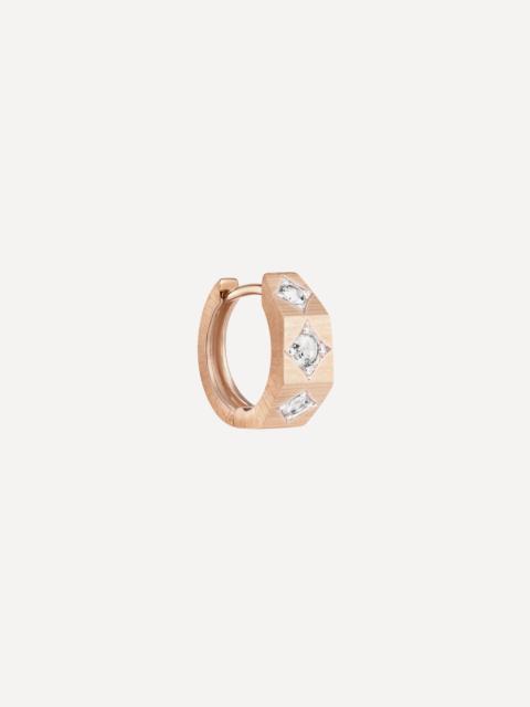 MARIE LICHTENBERG 18ct Rose Gold Coco Pink Diamond PM Ecrou Earring