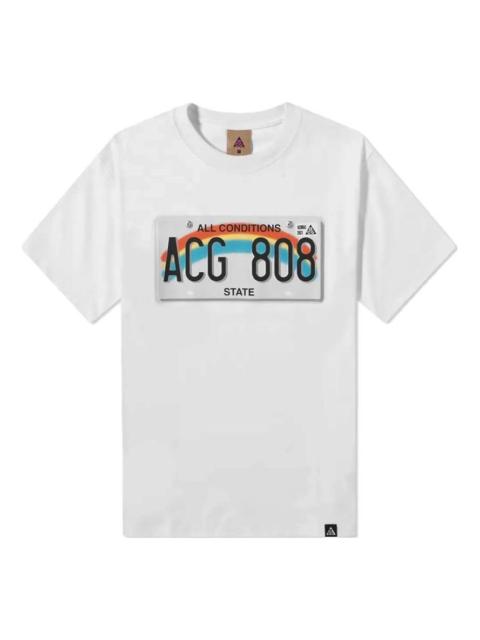 Nike Nike ACG License Plate T-Shirt 'Summit White' DC5360-121