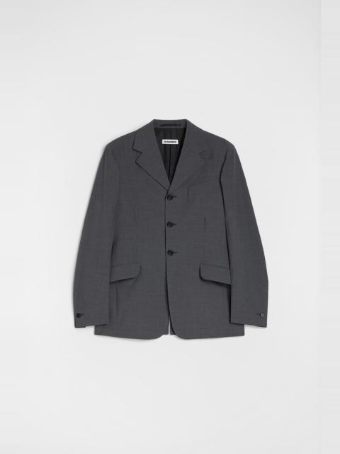 Jil Sander Wool Poplin Tailored Jacket