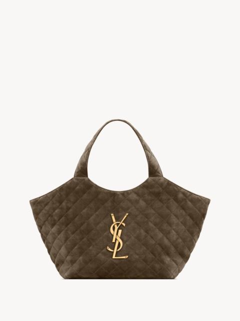 SAINT LAURENT ICARE MEDIUM IN QUILTED SUEDE