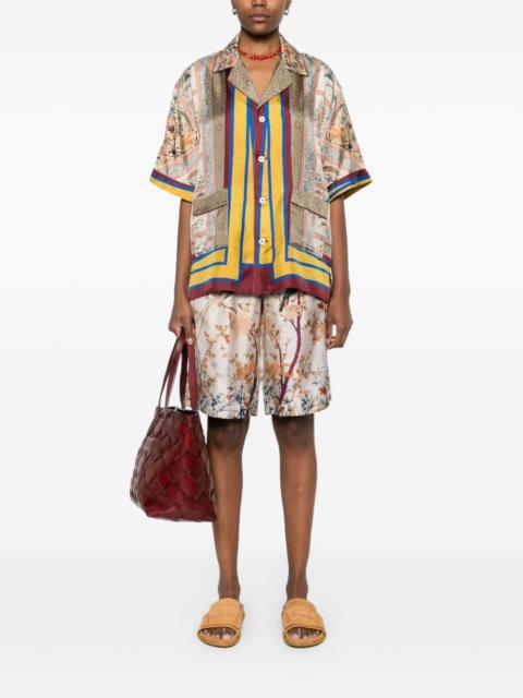 Pierre-Louis Mascia ALOE patterned pocket shirt