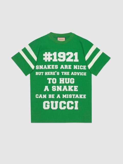 GUCCI T-shirt 'To Hug a Snake' print