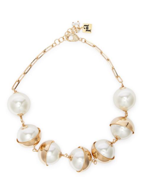 Rosantica Aria faux pearl beaded necklace