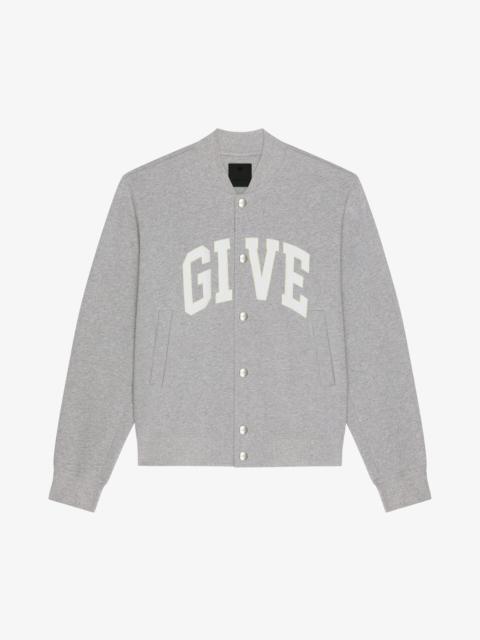 Givenchy GIVENCHY COLLEGE VARSITY JACKET IN FLEECE