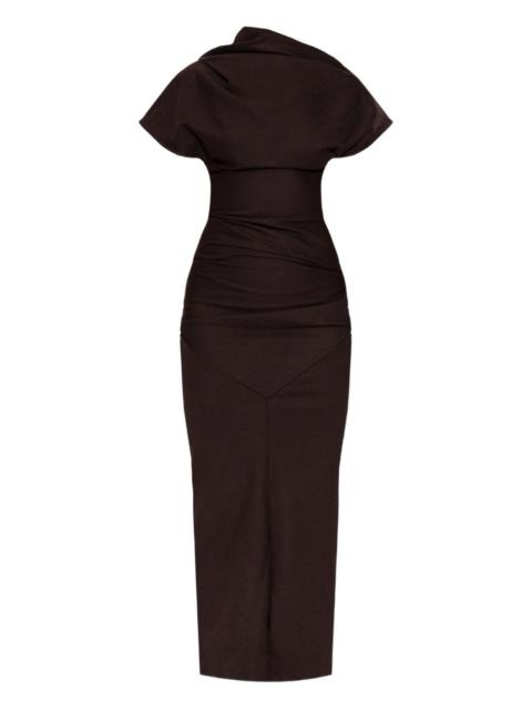 entire studios draped split midi dress