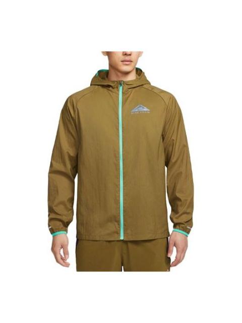 Nike Trail Aireez lightweight trail running jacket 'Olive Green' DX6884-368