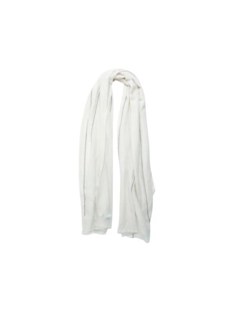 Comme Des Garçons x William Welstead contrast-stripe frayed scarf